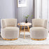 Swivel Barrel Chairs for Living Room Set of 2, 360 Degree Comfy Modern Round Chair Velvet Gold Accent Upholstered Armchair Arm