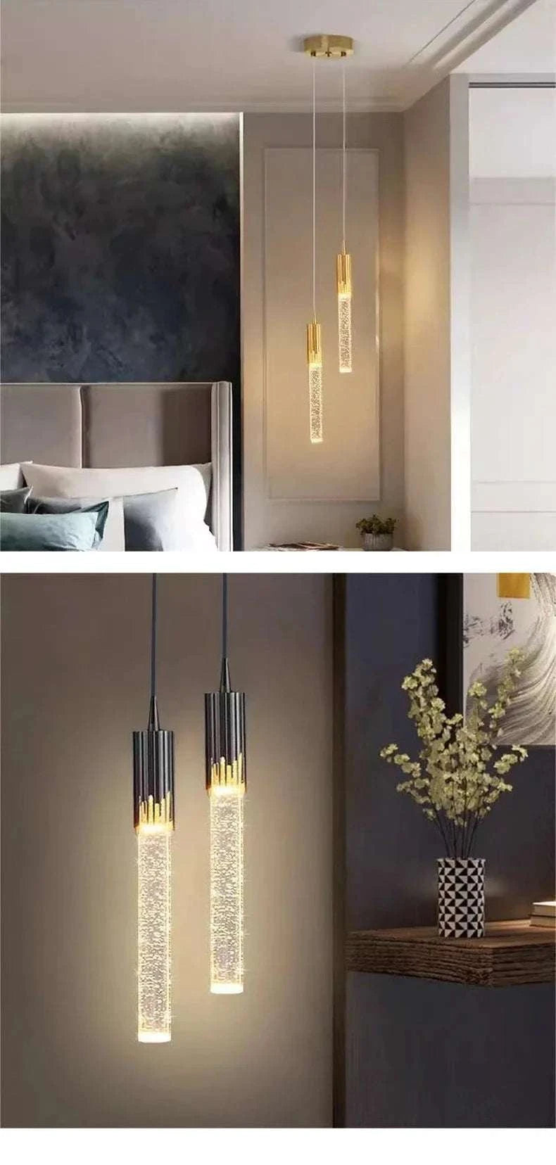 Luxury Crystal Ring Chandelier, Modern Minimalist Pendant Light.