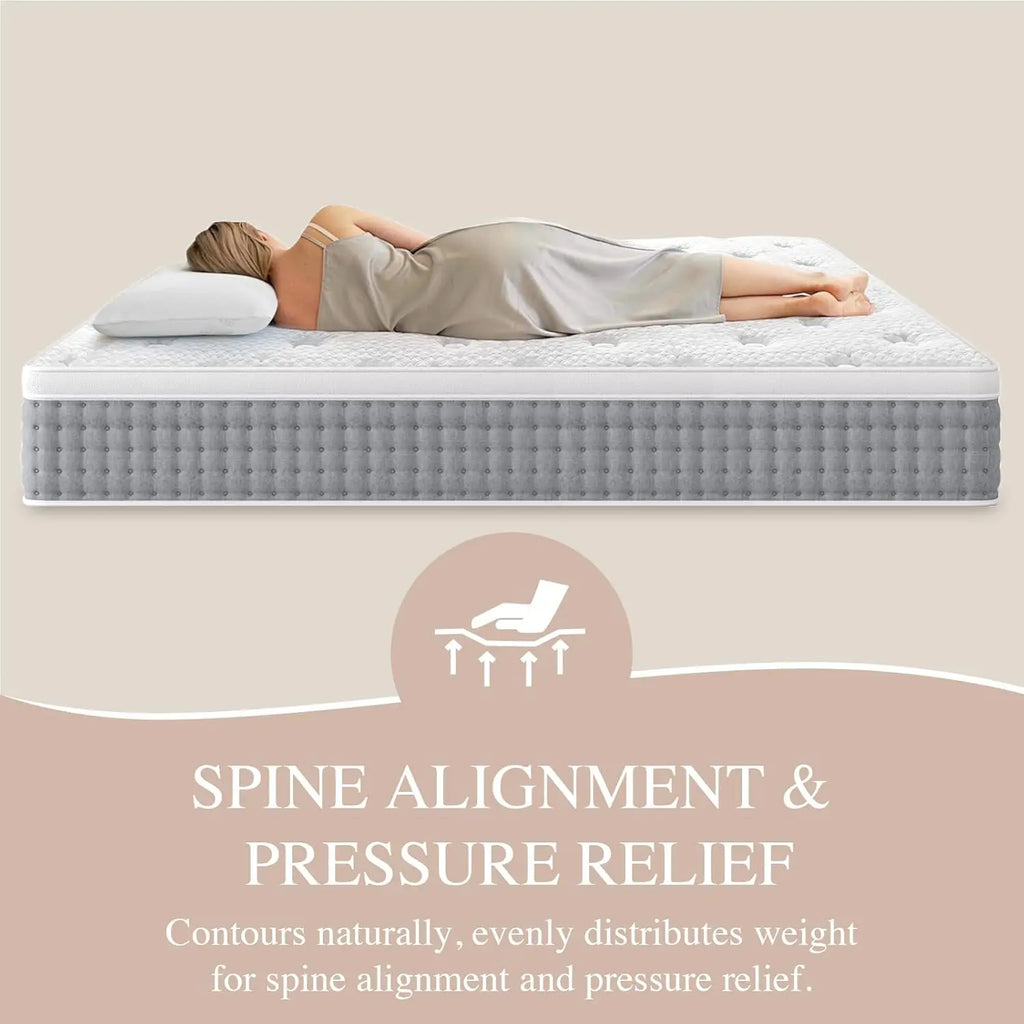 14 Inch - Hotel-Collection Hybrid Mattress Pain Relief