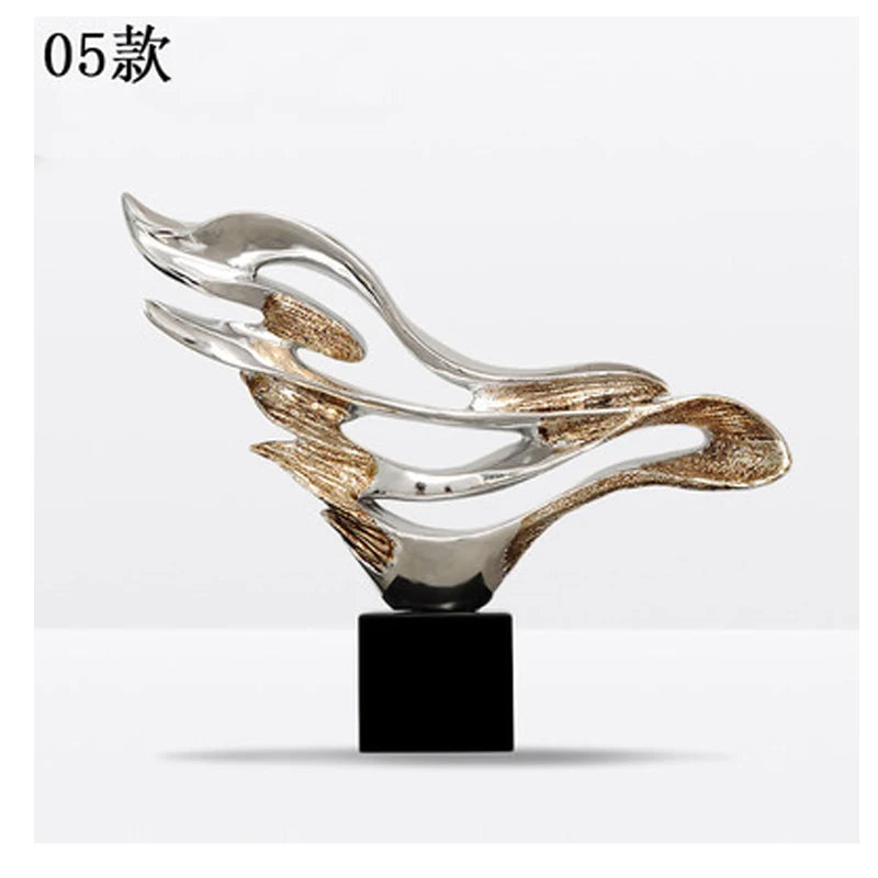 Modern Abstract Sculpture Decoration: Creative Soft Decoration for Hotel Lobby Living Room, Clubhouse, Resin Flooring, and Entr