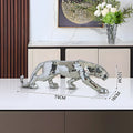 Modern Luxury Leopard Sculptures Desk Ornaments Art Leopard Figurines Living Room Creative Animals Sculptures Bedroom Home Decor