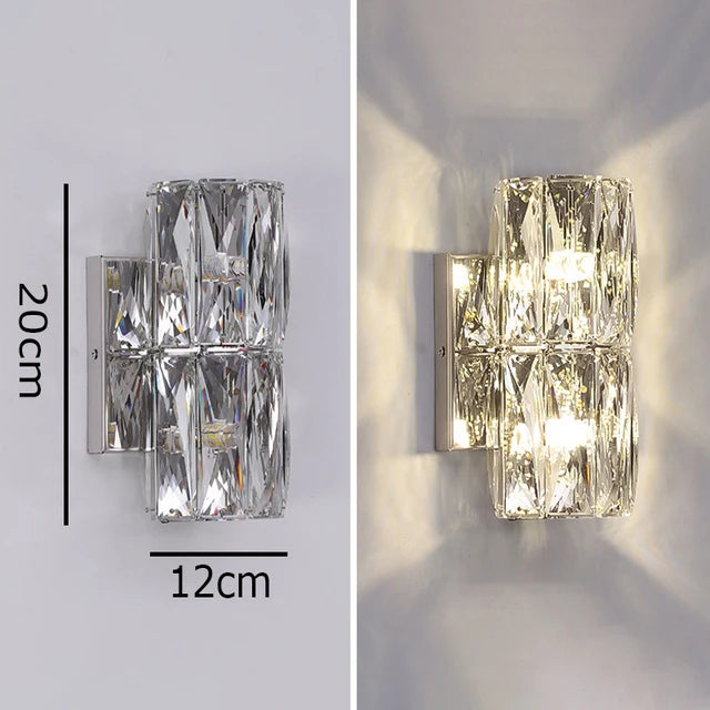 Modern LED Luxury Crystal Wall Lights .