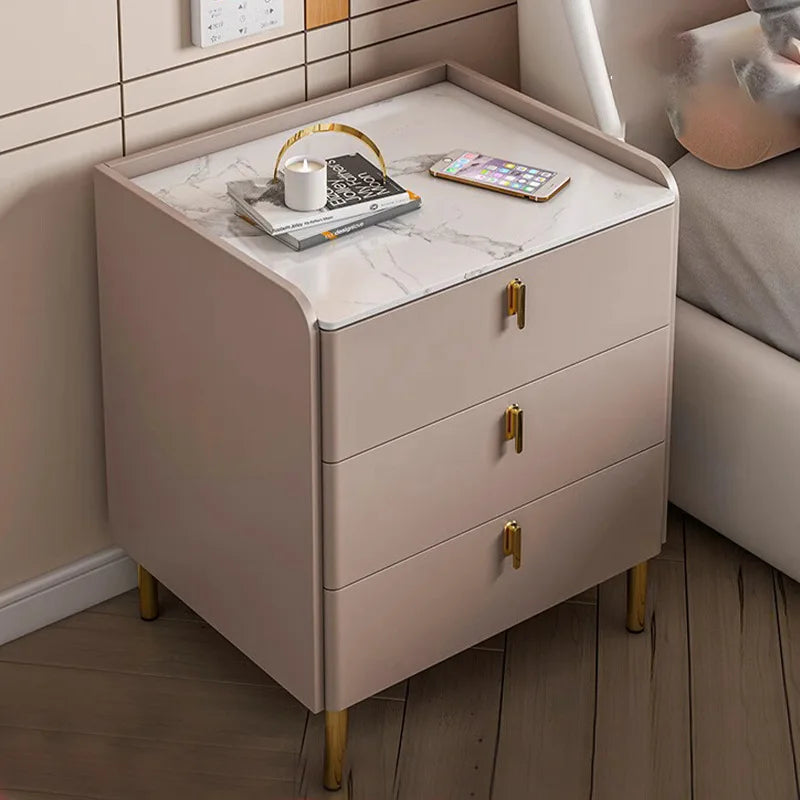 Bedside table Three pumps Multifunctional small locker Shelf Bedroom bedside table - view 1