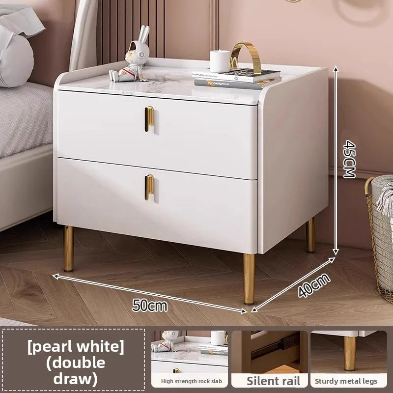 Bedside table Three pumps Multifunctional small locker Shelf Bedroom bedside table - view 34