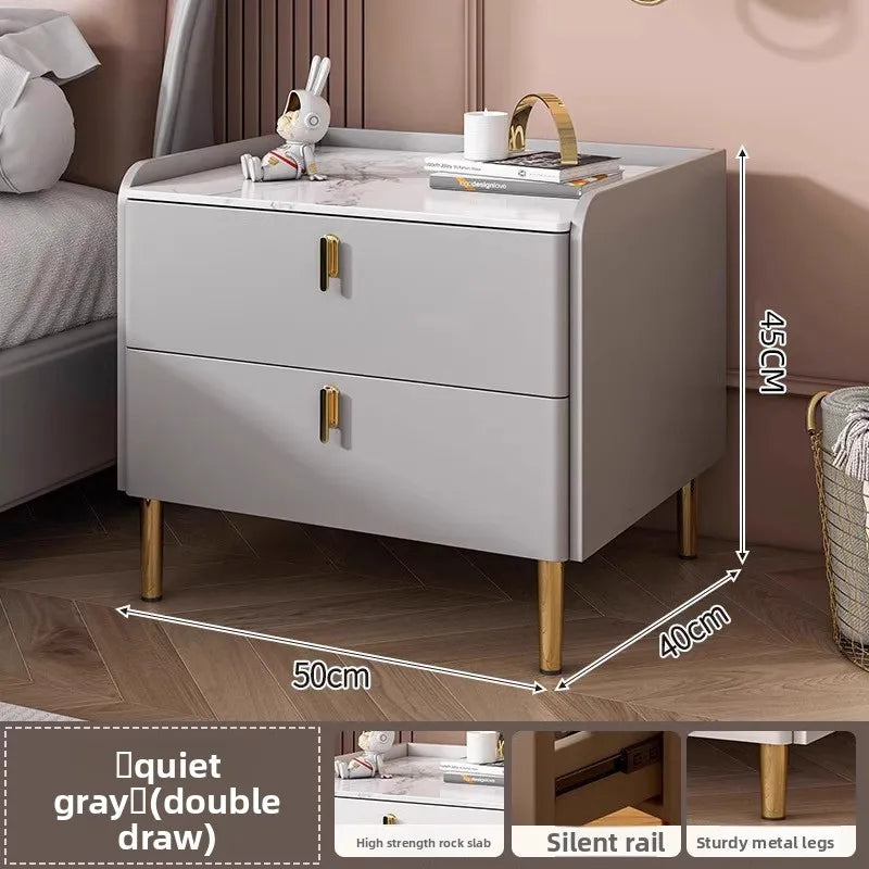 Bedside table Three pumps Multifunctional small locker Shelf Bedroom bedside table - view 25