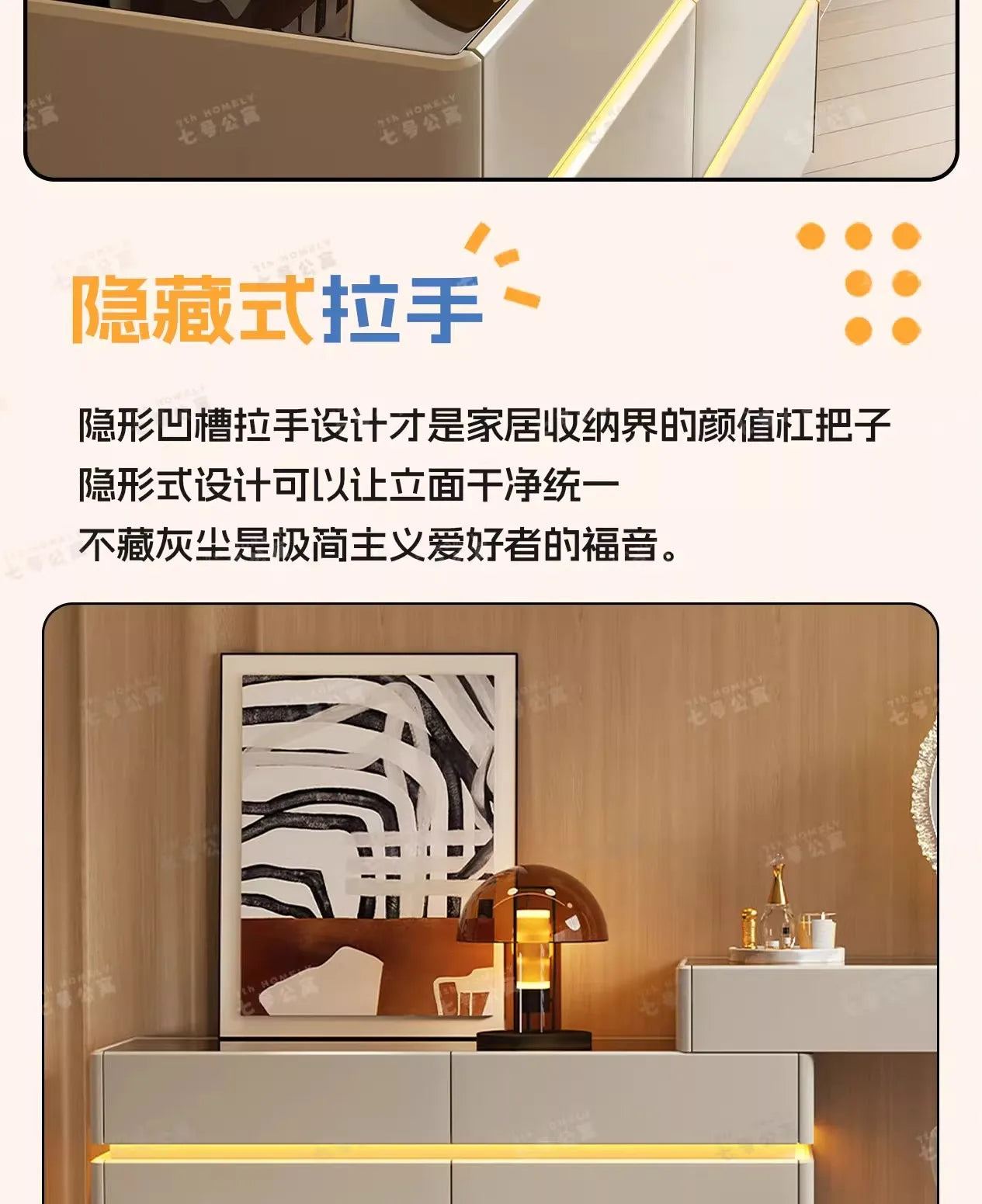 Nordic Solid Wood Dressers Bedroom Modern Dressing Table Drawer Integrated Home Small Apartment Makeup Table with LED Mirror - view 31