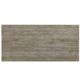 Rectangular tile with a wood-like pattern on a white background