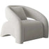 Modern gray armchair on a white background