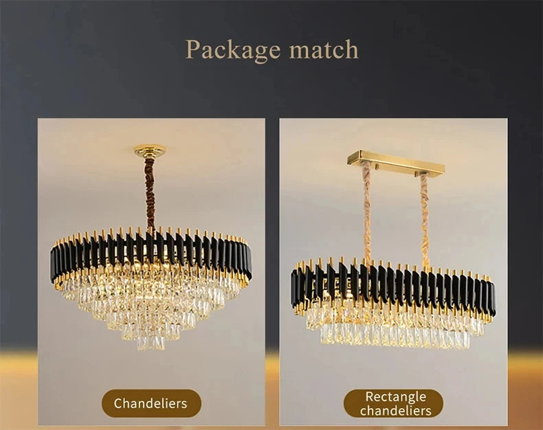 LED Pendant Crystal Ceiling Chandelier