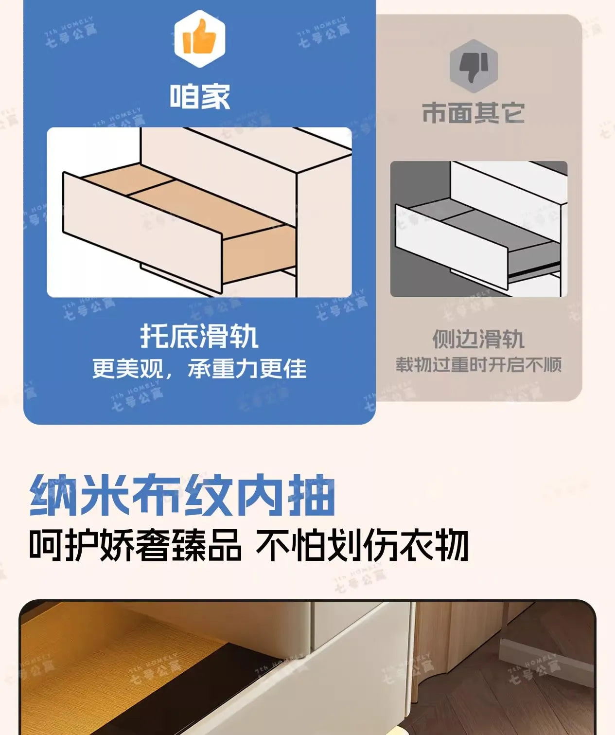 Nordic Solid Wood Dressers Bedroom Modern Dressing Table Drawer Integrated Home Small Apartment Makeup Table with LED Mirror - view 20