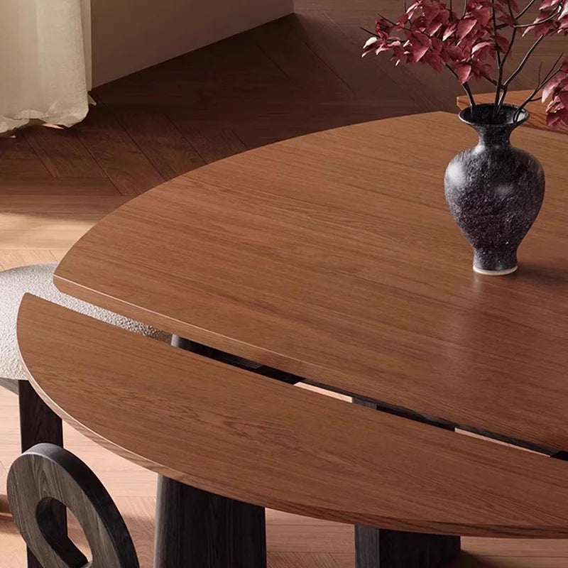 Italy Luxury Dining Table Wood Vintage Minimalist Design Dining Table Extendable Garden Conjuntos De Sala De Jantar Furniture