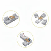 Luxury smart leather king size bed in modern bedroom setup showcasing multifunctional features.