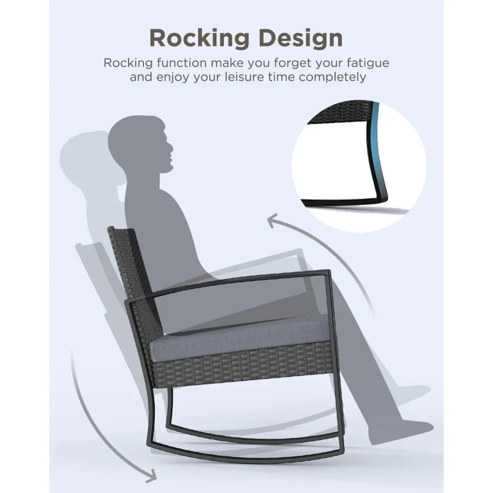 3 Pieces Patio Furniture Set