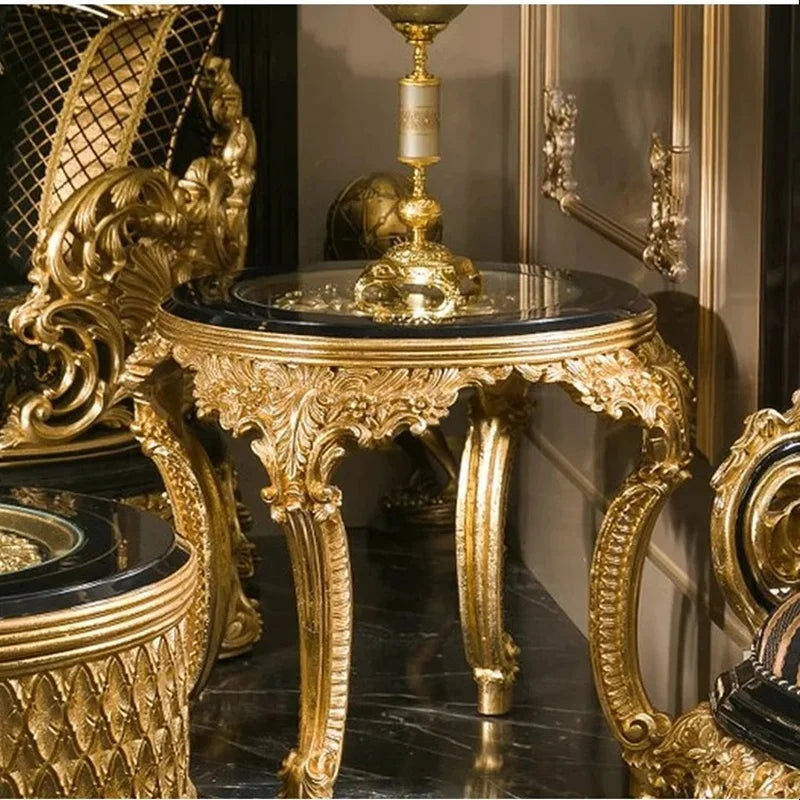 Antique Baroque Style Luxury Sofa Set for Living Room