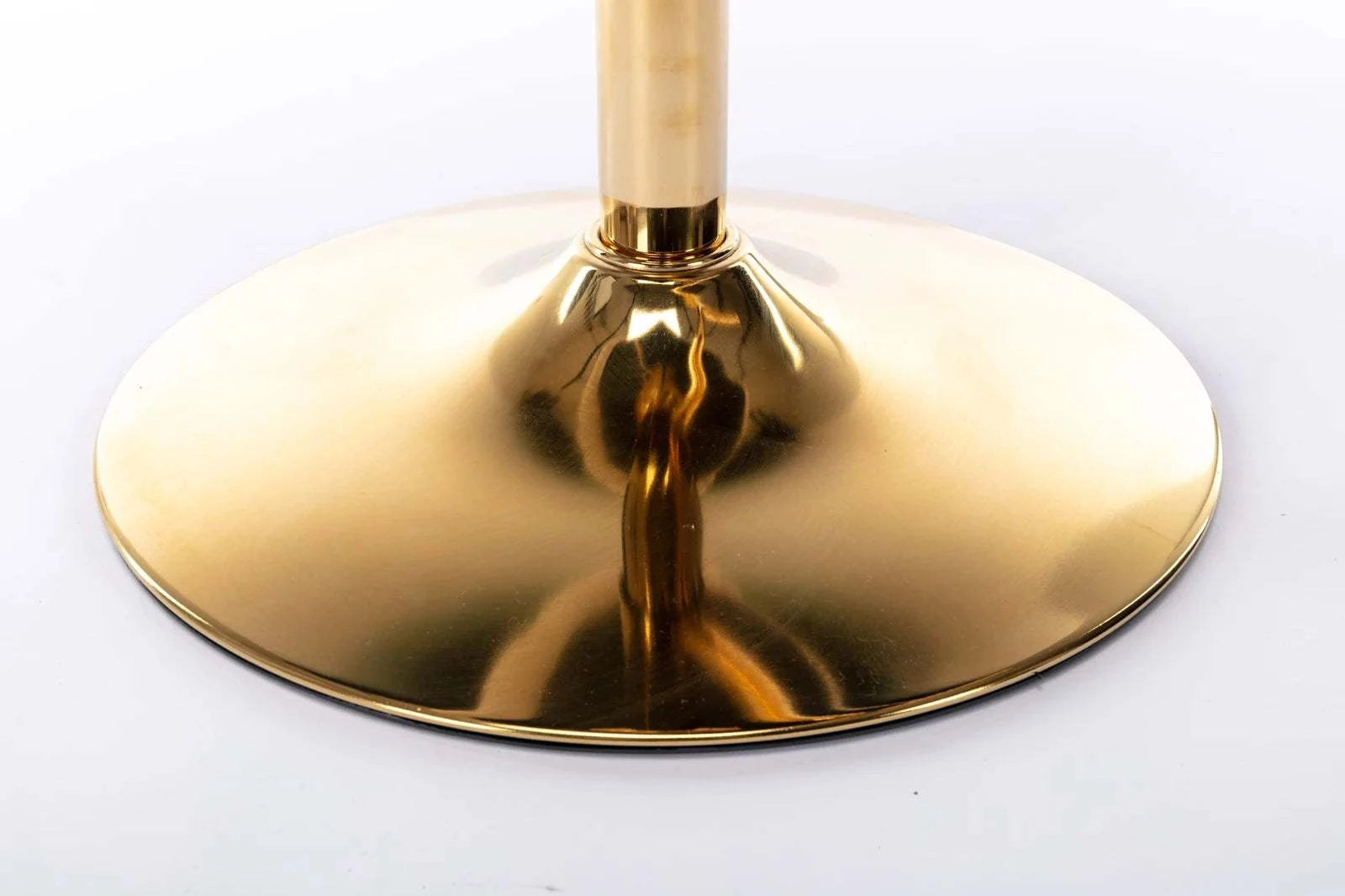 Gold pedestal on a white background