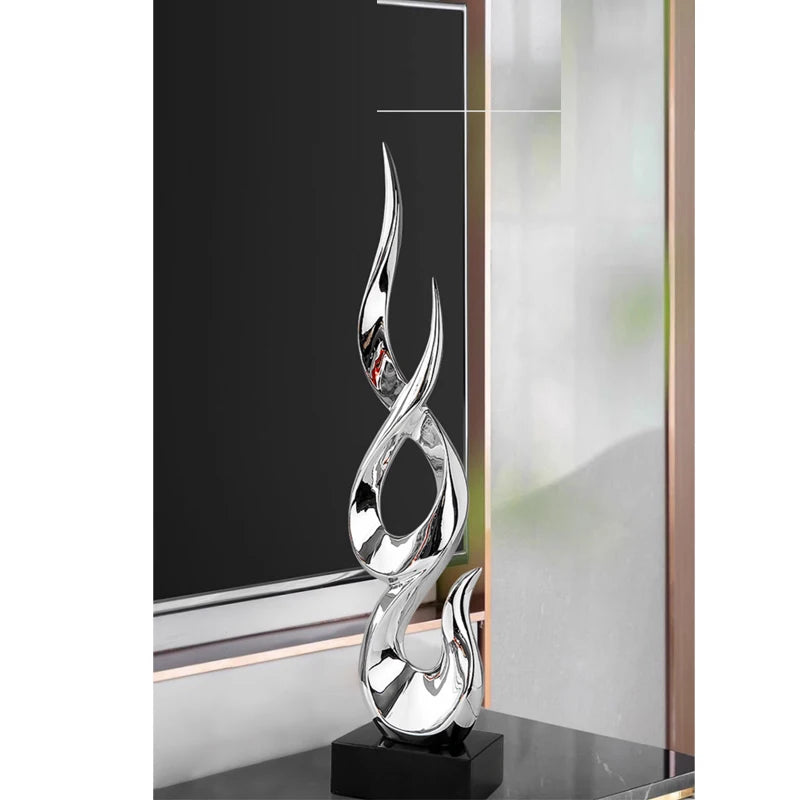 Modern Abstract Sculpture Decoration: Creative Soft Decoration for Hotel Lobby Living Room, Clubhouse, Resin Flooring, and Entr