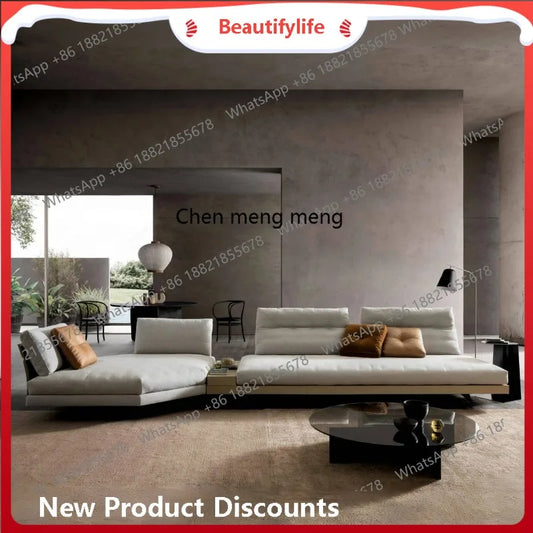 Modern living room with a sofa and coffee table, featuring the Beautiflylife brand.