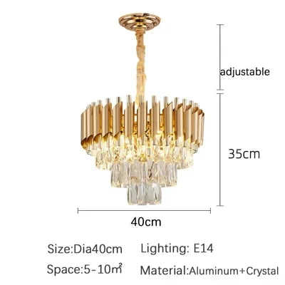 LED Pendant Crystal Ceiling Chandelier