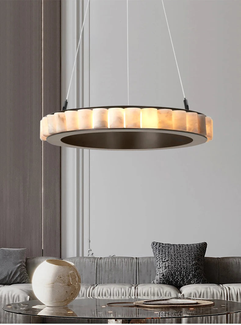 Modern Chandelier Dining Room LED Luxury Hanging Lamp Marble Lighting Lamp for Living Room Chandelier - view 15