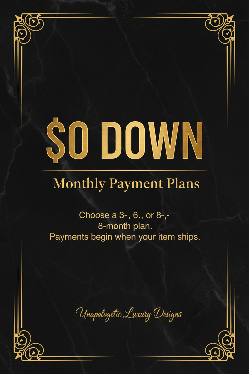 $0 Down Monthly Payment Plan ULD for zero down payment plan luxury products